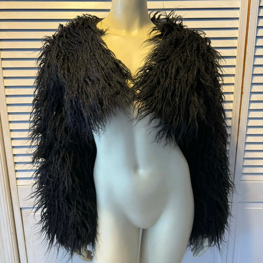 SHEIN Black Teddy Jacket